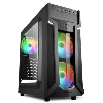 Unitate Semi-tower ATX Sharkoon VG6-W RGB Negru foto