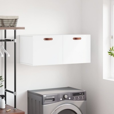 vidaXL Dulap de perete, alb, 80x36,5x35 cm, lemn compozit 830052 foto