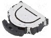 Microintrerupator 11.8x11.4mm, OFF-(ON), JIANFU - TMHU29