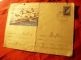 Plic Ilustrat Caiac 2 cod 640/1962 circulat 1963 Romania