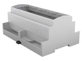 Carcasă șină DIN ITALTRONIC 8 module Gri ABS 90.5x142.3x62mm
