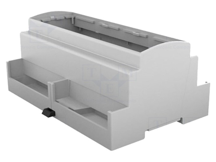 Carcasă DIN şină gri 8 module