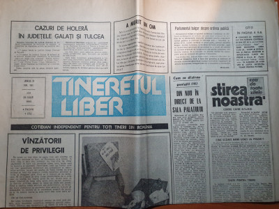 ziarul tineretul liber 26 iulie 1990-articolul despre victoria floresti foto