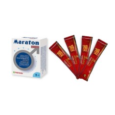 Pachet pentru bărbați: Capsule afrodisiace MARATON FORTE, 4 buc + Supliment alimentar cu miere DIBLONG Honey, 4 plicuri