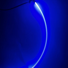 Lumini ambientale Albastre cu o sursa LED si 1m Fibra optica - FK-S1M1L-BLUE