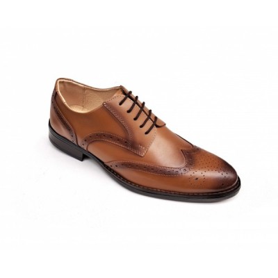 Pantofi barbati eleganti, din piele naturala, MARO CONIAC, CIUCALETI SHOES foto