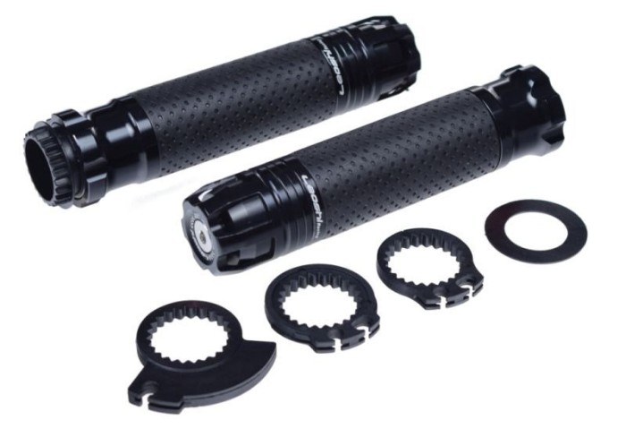 Set mansoane moto 658, culoare negru, cu capat Cod Produs: MX_NEW AW566077