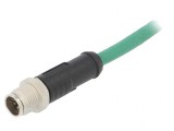 Mufă M12 8 pini tată 5m IP67 50V 500mA dreaptă