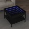vidaXL Măsuță de cafea cu LED infinity, negru, 50x50x38 cm 847697