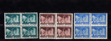 M2 TW F - 1936 - Fondul aviatiei - Trimiteri postale - blocuri de cate patru, Aviatie, Nestampilat