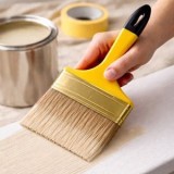 Pensula de zugravit 10 cm, maner ergonomic, peri flexibili, CMCLASS