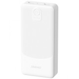 Baterie Externa Dudao K10Pro, 20000mAh, 12W, 2 x USB-A, Alba