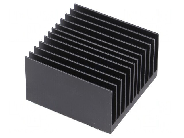 Radiator negru BGA cu aripioare 42,5mm x 42,5mm