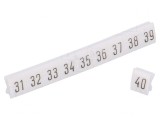 Marcaj Alb 4,5mm PVC, 250 buc.