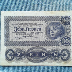10 Kronen 1922 Austria / coroane / seria 630990