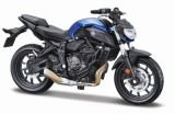 MAISTO MOTOCICLETA METALICA CU STAND EDITIE SPECIALA YAMAHA MT 07 SCARA 1 LA 18 SuperHeroes ToysZone