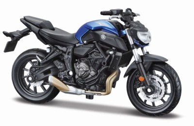 MAISTO MOTOCICLETA METALICA CU STAND EDITIE SPECIALA YAMAHA MT 07 SCARA 1 LA 18 SuperHeroes ToysZone foto