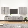 VidaXL Set dulapuri TV, 6 piese, gri sonoma, lemn prelucrat 3188716