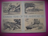 HOPCT 8374 TOURISM YEAR OF THE AMERICAS 1972 MONUMENTE -SUA-AMERICA DE NORD -NECIRCULATASEATTLE WASHINGTON -
