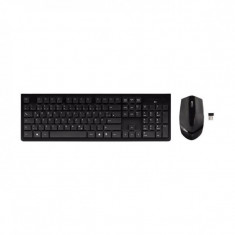 Tastatura wireless Hama, raza actiune 8 m, mouse inclus, Negru foto