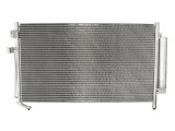 Condensator climatizare Subaru Forester, 09.2002-05.2008, motor 2.0, 92 kw/116 kw benzina, cutie manuala, full aluminiu brazat, 690(650)x390x16 mm, c