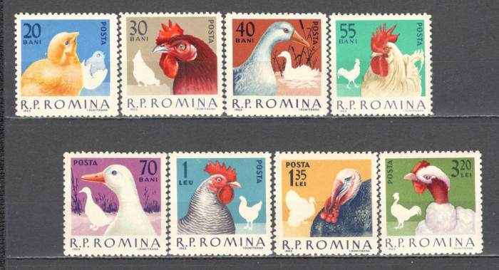 Romania.1963 Pasari de casa ZR.188