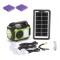 Kit panou solar fotovoltaic 8 acumulatori LiIon 16850 4 becuri incarcare telefon radio mp3 bluetooth