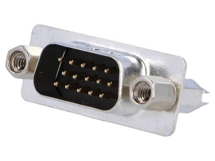 Conector D-Sub HD 15 pini THT drept