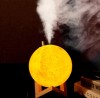 Lampa Luna cu Difuzor Aromaterapie, 3 lumini, imprimata 3D, cu touch, modelul nou cu Stand Lemn, FOXMAG24