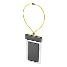 Husa telefon, Baseus, Universala, Impermeabila, Negru/Transparent