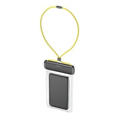 Husa telefon, Baseus, Universala, Impermeabila, Negru/Transparent foto