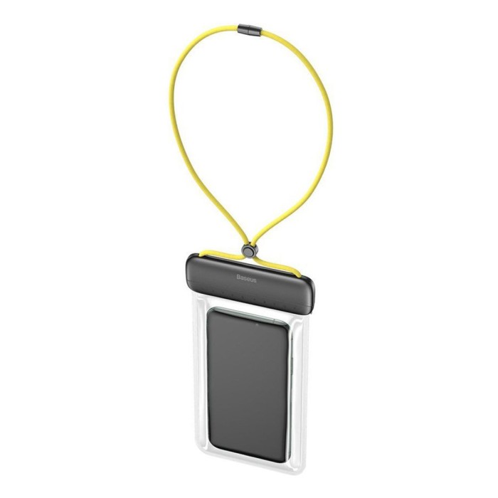 Husa telefon, Baseus, Universala, Impermeabila, Negru/Transparent