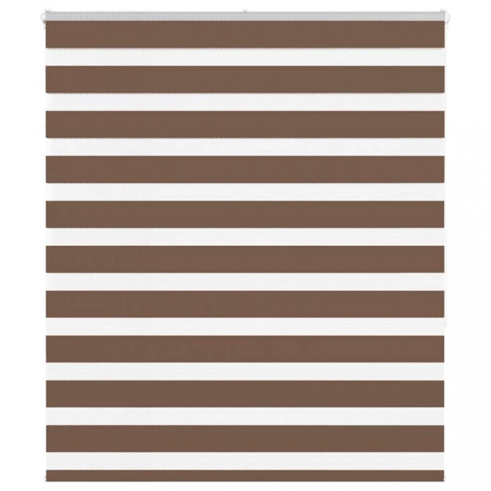 Jaluzea tip zebra maro latime tesatura 120,9 cm poliester