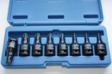 Set Chei Tubulare Impact Ribe M4-M14, 8 Piese, 1/2 Inch