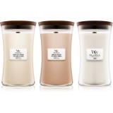 Woodwick Linen, Tea &amp; Sea Salt set set cadou