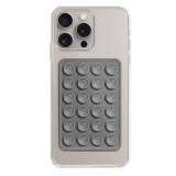 Suport adeziv cu ventuze pentru telefon Techsuit ST-PAD, gri
