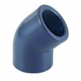 Cot PVC 45 Grade Filetat, Racord PVC Interior 2 Inch, PN10