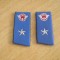 C7 6 - petlite CFR - o stea si simbol CFR rosu - brodat