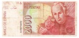 Spania 2 000 2000 Pesetas 1992 P-162 Seria 5v9075093