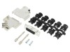 Conector D-Sub HD Amphenol 26 pini Mamă 45&deg;, Ecranat, Placare Gold Flash, Aliaj Zinc