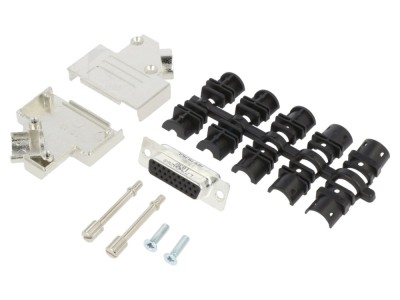 Conector D-Sub HD 26 pini mamă 45&amp;deg; foto
