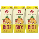 Hollinger Nectar Multi Sun Bio 7 Fructe 3x200ml Fara Zahar Adaugat Cu Pai