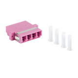 Cumpara ieftin Adaptor retea fibra optica cu conectori LC UPC, Lanberg 43378, MM QUAD OM4, violet