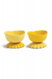 &amp;k amsterdam castron Coupe Clam Yellow 2-pack