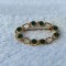 BROSA vintage IMPECABILA ornata SPLENDID cu pietre VERZI contrast de EFECT