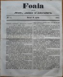 Cumpara ieftin Ziarul Foaia pentru minte , inima si literatura , nr. 14 , 1862 , Klein