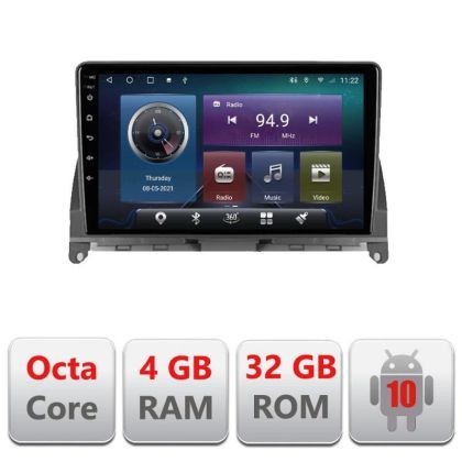 Navigatie Mercedes W204 2008-2012 C-W204 Octa Core cu Android Radio Bluetooth Internet GPS WIFI 4+32GB CarStore Technology