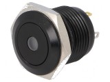 Comutator anti-vandalism Poz 2 SPST-NO 2A/36VDC IP65 verde