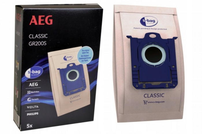 Set 5 saci S-bag pentru aspirator AEG / Electrolux, 9001684787