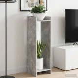 vidaXL Suport pentru plante Gri Beton 30 x 30 x 100 cm Lemn prelucrat 899568